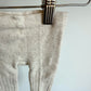 Cream Ribbed Footed Tights / 6-12m
