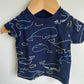 Navy Whale T-shirt / 3m