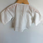 Threadwork White Embroidery Top with Front Buttons / 3-6m?