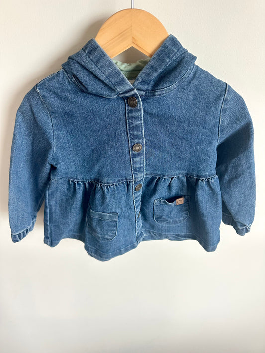 Denim Like Hood Coat / 18m