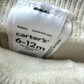 Cream Ribbed Footed Tights / 6-12m
