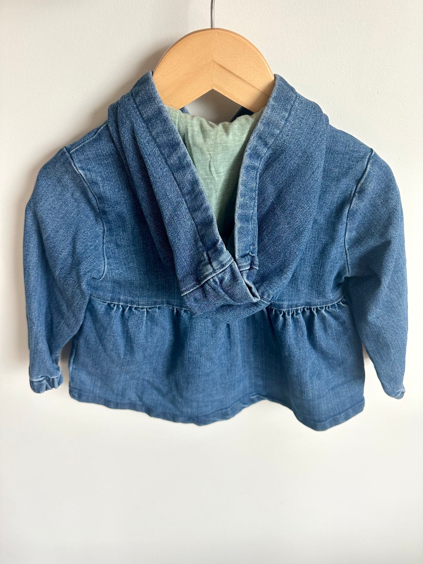 Denim Like Hood Coat / 18m