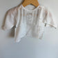 Threadwork White Embroidery Top with Side Buttons / 3-6m?