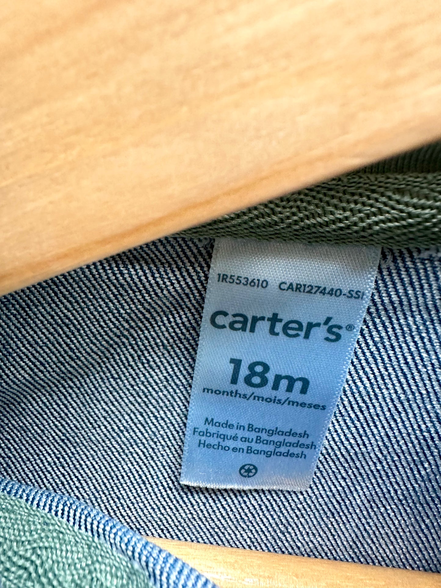 Denim Like Hood Coat / 18m