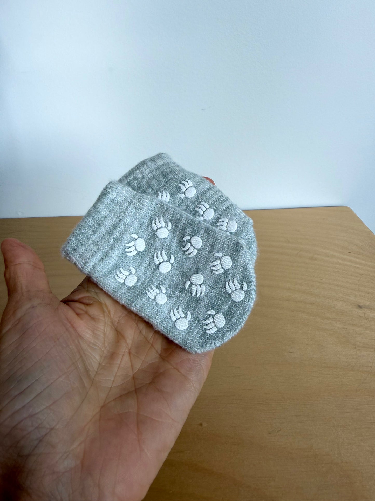 Gear Bear Print Mits / 0-4m?