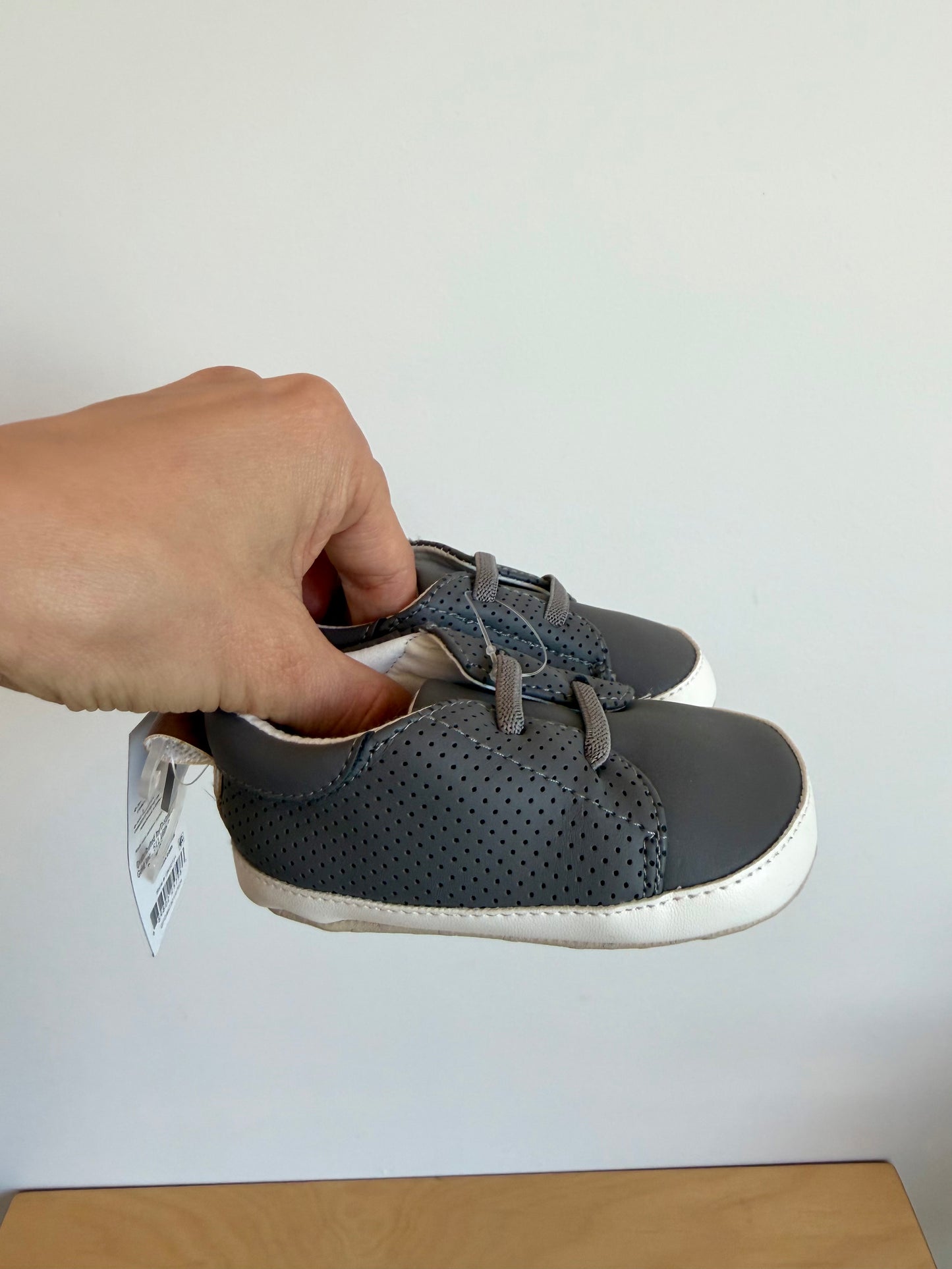 Grey Soft Sole Shoes (With tags) / Size 3 Toddler