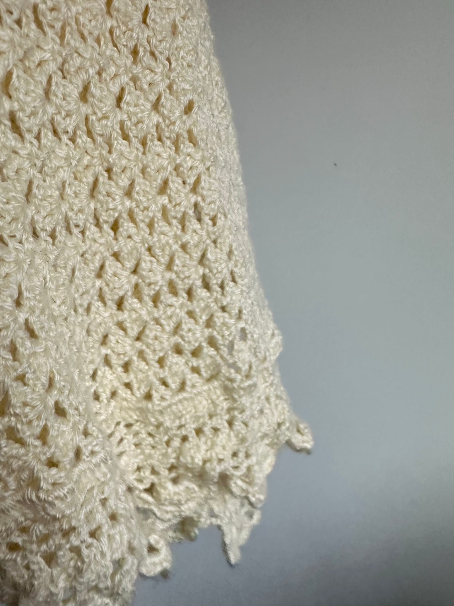 Cream Handmade Blanket (No Shipping)