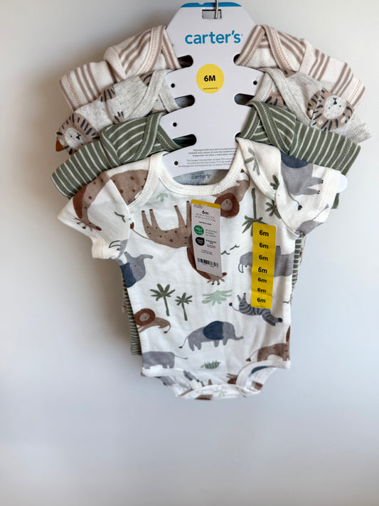 Safari 4 Bodysuits (With tags)/ 6m