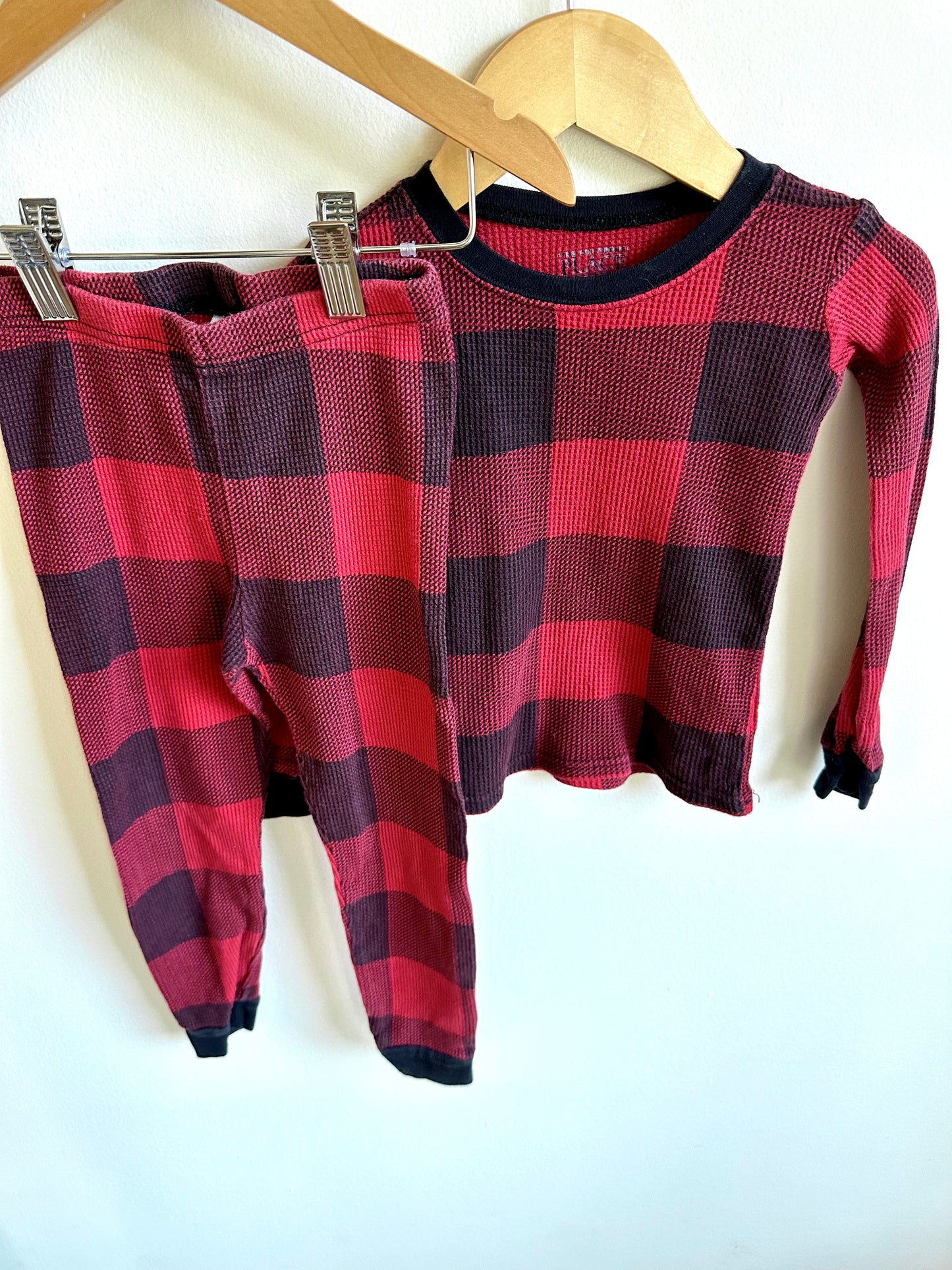 Red Black Checkered Pj Set / 3T