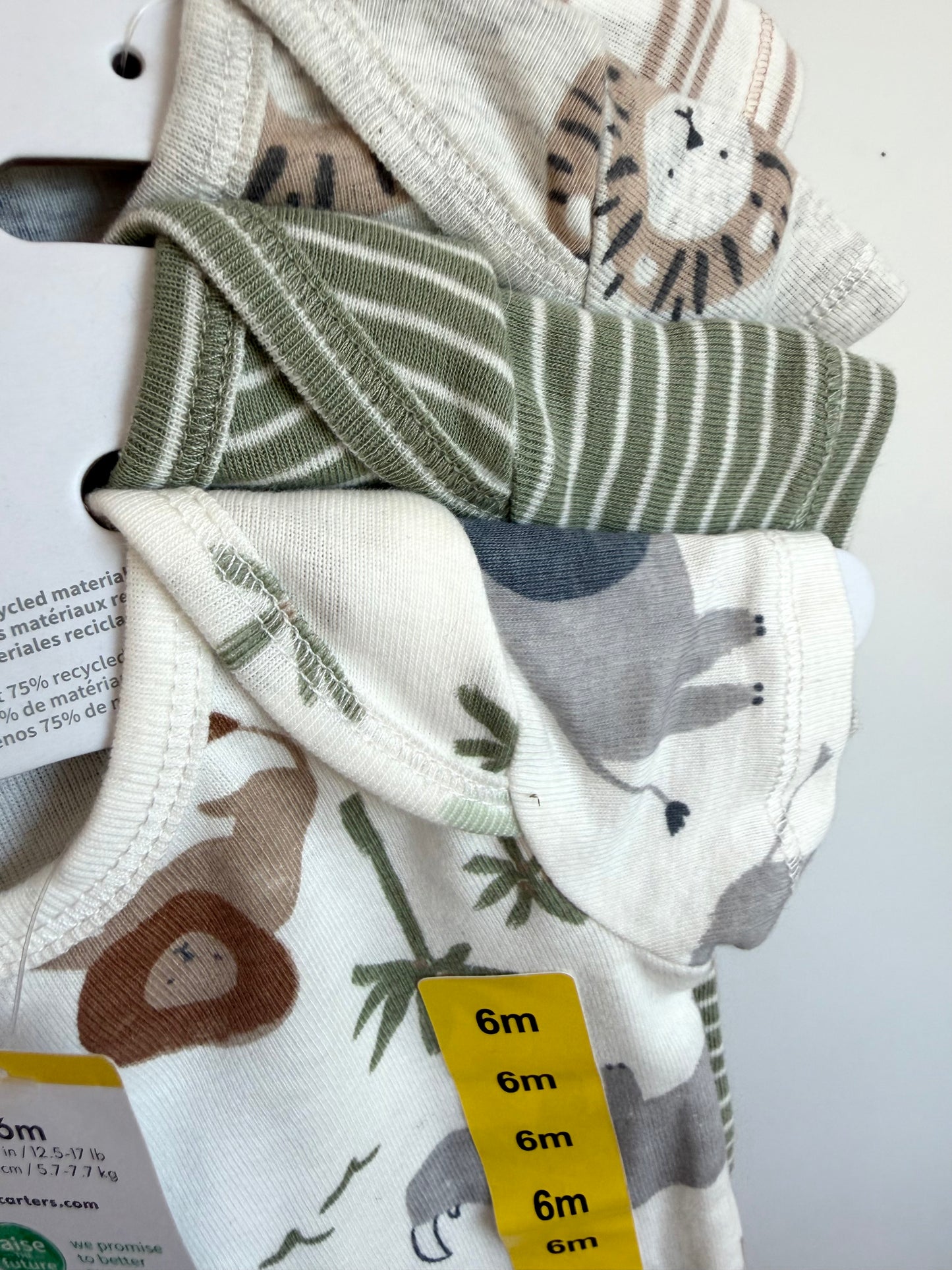 Safari 4 Bodysuits (With tags)/ 6m