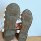 White Braided Strap Sandals  / Size 6 toddler