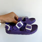 Purple Strap Sandals / Size 12 Little Kid