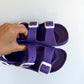 Purple Strap Sandals / Size 12 Little Kid