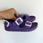 Purple Strap Sandals / Size 12 Little Kid