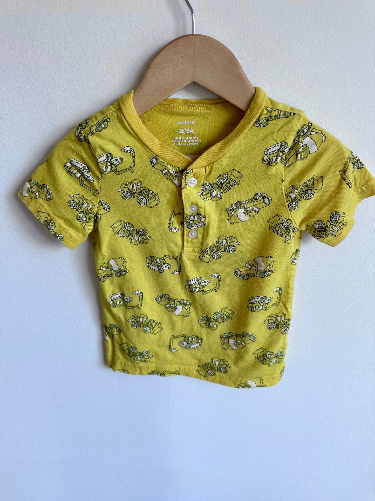 Yellow Construction T-Shirt / 2T