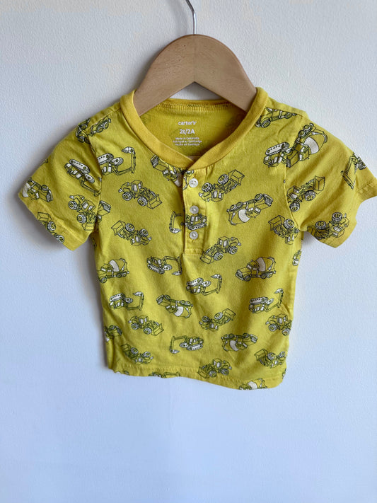 Yellow Construction T-Shirt / 2T