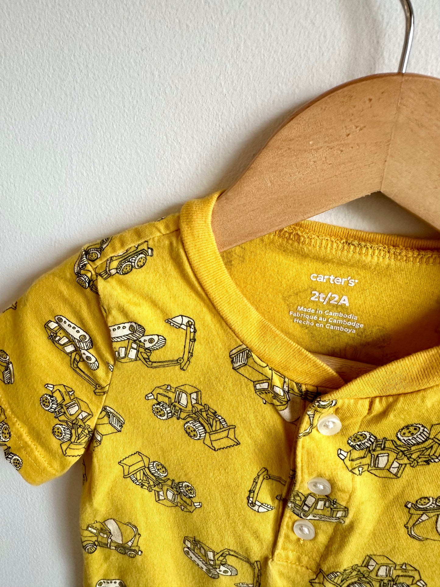 Yellow Construction T-Shirt / 2T