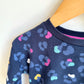 Navy Animal Print Sweater / 6-12m