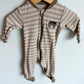 Bear Footed Stripe Sleeper / 3m