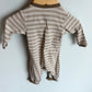 Bear Footed Stripe Sleeper / 3m