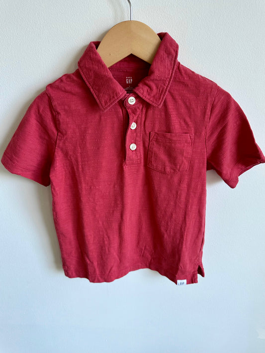 Red Golf T-Shirt / 4 years