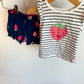 Strawberry Tank + 2 Shorts Set / 9m