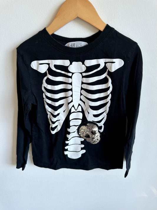 Skeleton Long Sleeve Top / 6-8 years