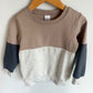 Color Blocking Neutral Sweater / 3T