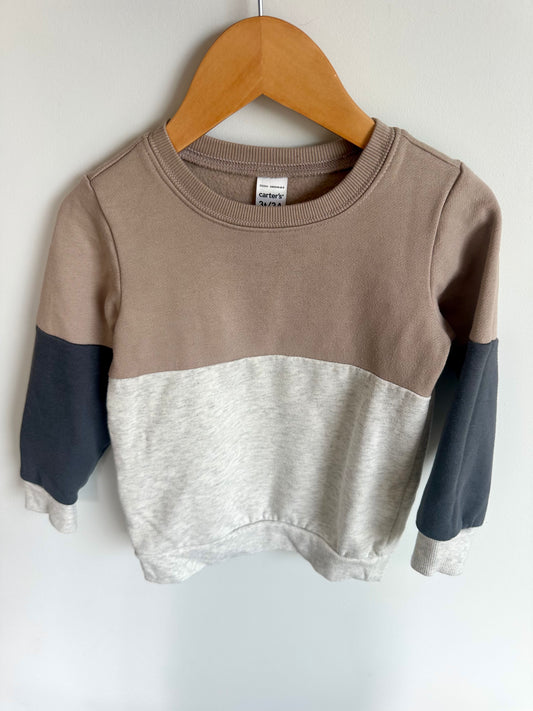 Color Blocking Neutral Sweater / 3T