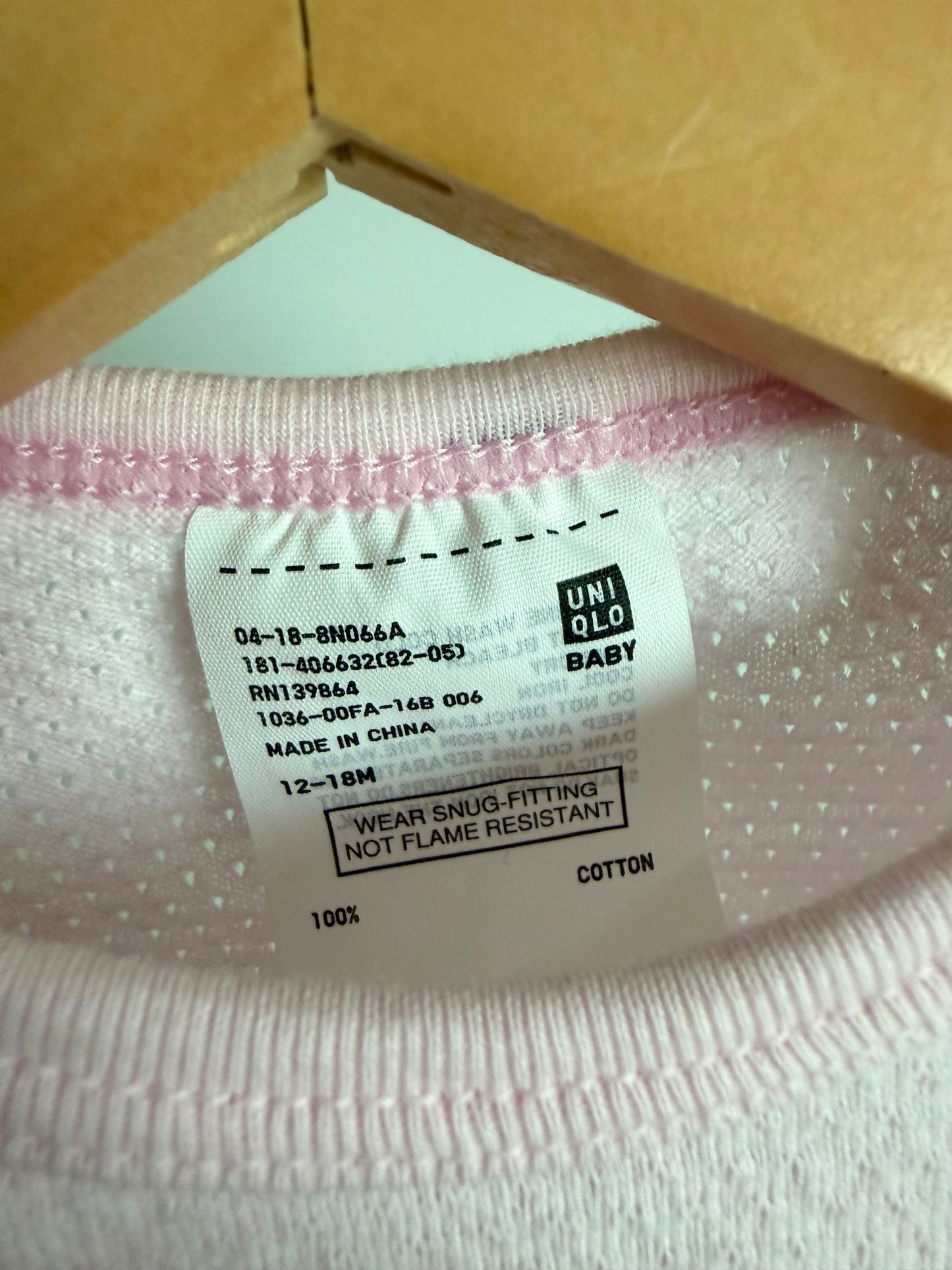 Breathable Pink Tank Bodysuit / 12-18m