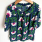 Navy Flourish Dress / 5-6 years