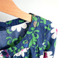 Navy Flourish Dress / 5-6 years