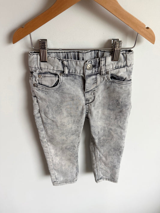 Grey Wash Jeans / 12-18m
