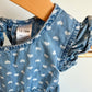 Chambray Heart Dress / 12-18m