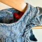 Chambray Patterned Dress / 12-18m