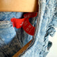 Chambray Patterned Dress / 12-18m