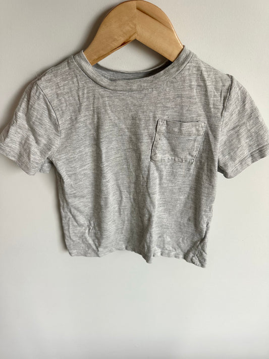 Grey Pocket T-Shirt  / 4T