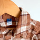 Plaid Rust Collared Top / 2T
