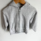 H&M Grey Zipper Hoodie / 2-4T