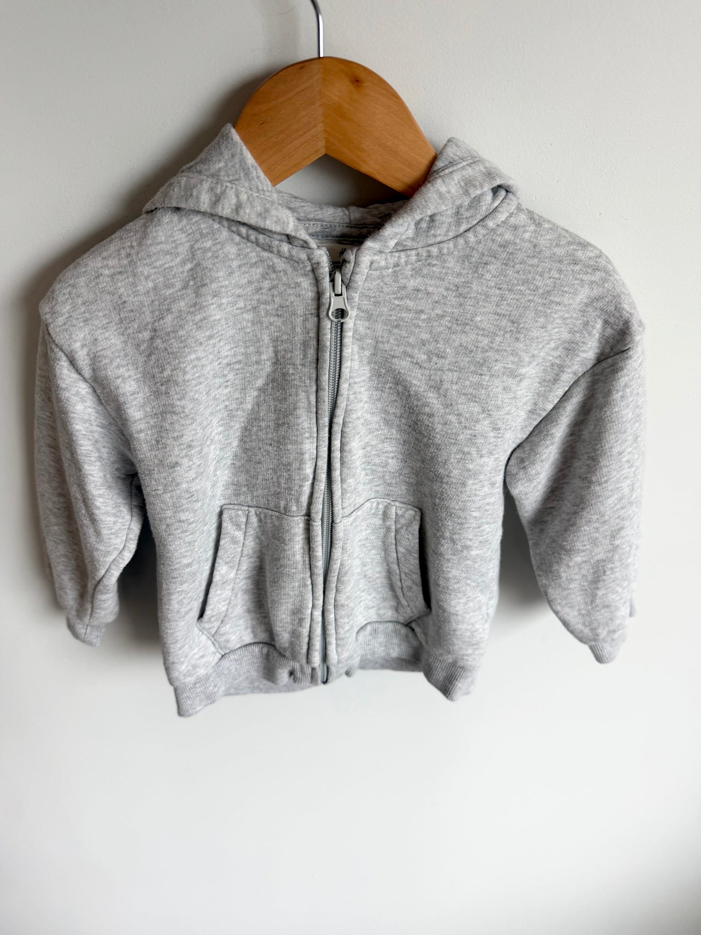 H&M Grey Zipper Hoodie / 2-4T