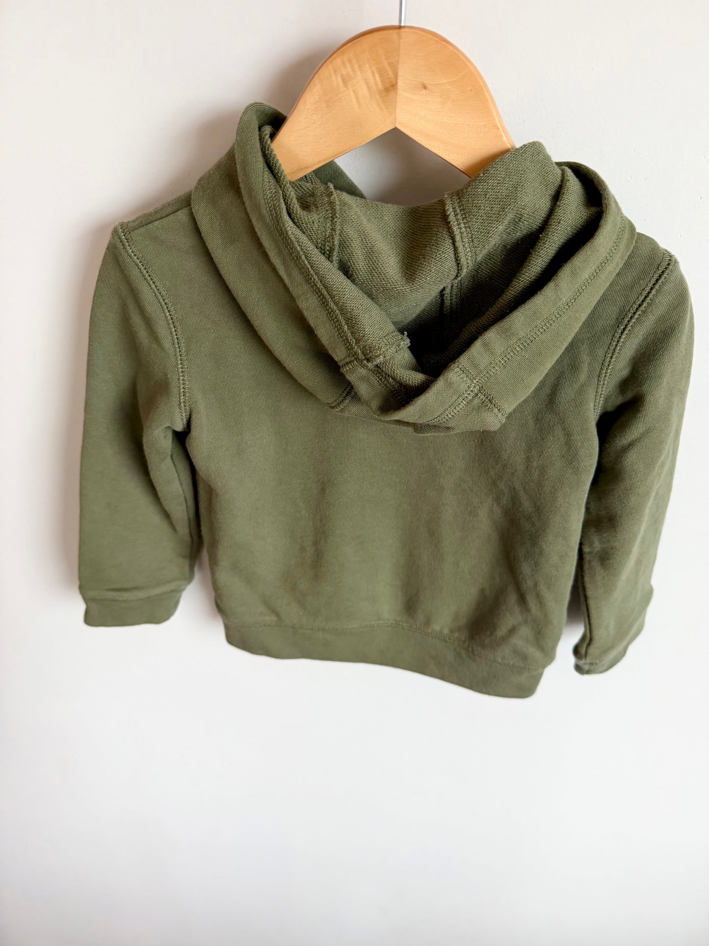 Green Hoodie with Pouch / 2T