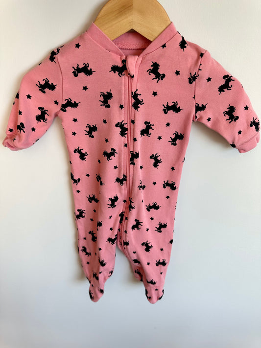 Pink Unicorn Sleeper / 0-3m