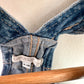 Denim Short Ruffle Sleeve Overalls / 0-3m