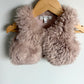 Fluffy Tan Vest / 18-24m