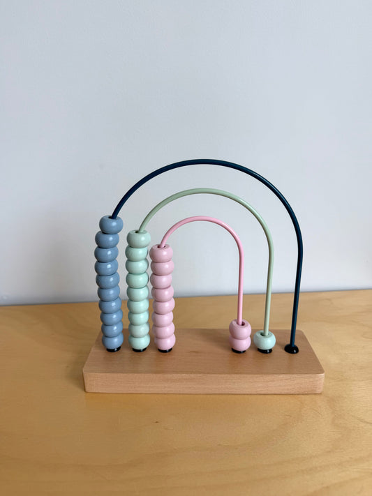 Rainbow Wooden Abacus Toy (No Shipping)