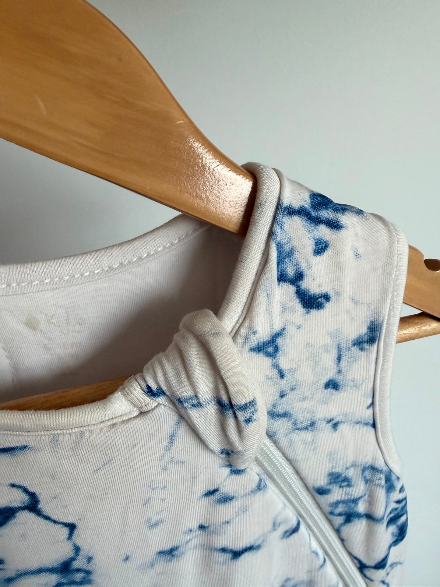 Kyte Blue and White Sleep Sack / 6-18m