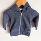 Made in Canada Blue Cotton Hoodie / 6-9m
