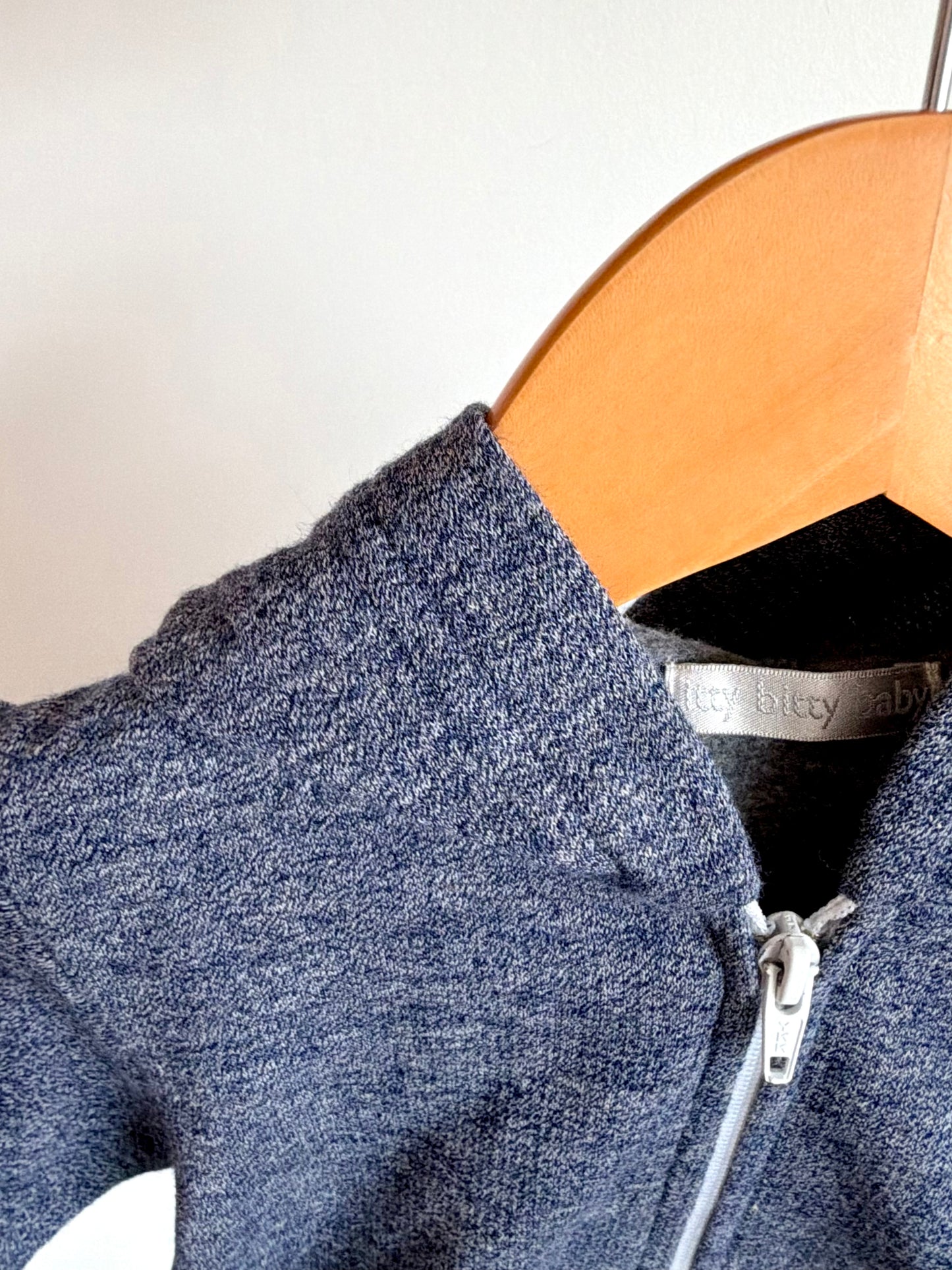 Made in Canada Blue Cotton Hoodie / 6-9m