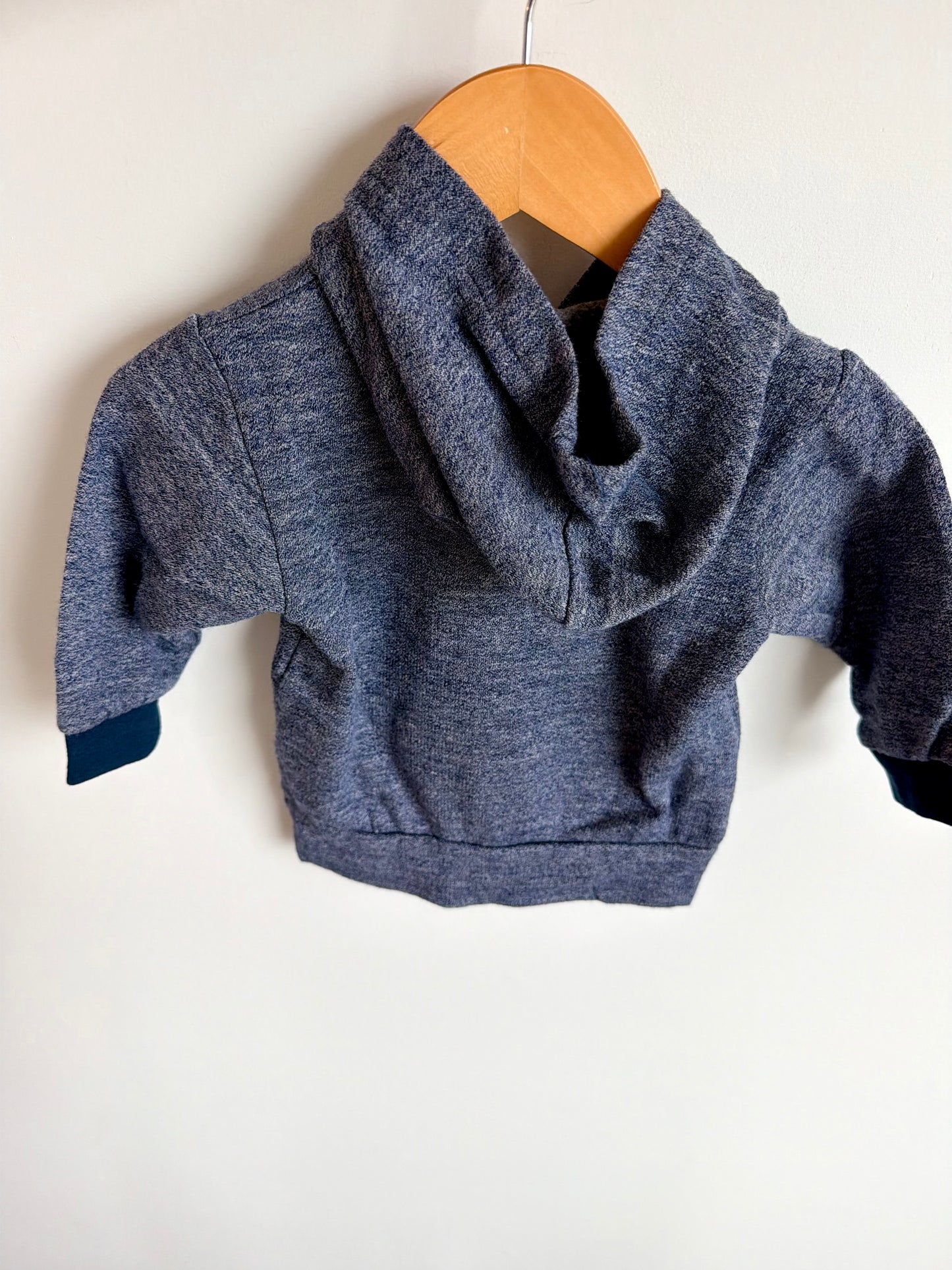 Made in Canada Blue Cotton Hoodie / 6-9m