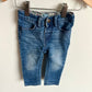 Jeans with Flower Trim / 12-18m